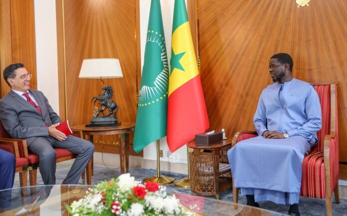 Le président Sénégalais Diomaye Faye reçoit Amine Bouabid, PDG de Bank of Africa Group