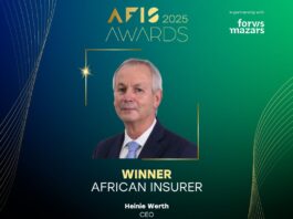 Heinie Werth, DG de SanlamAllianz, primé aux AFIS Awards 2025