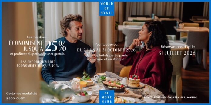 Hyatt Regency Casablanca lance son offre estivale 2026