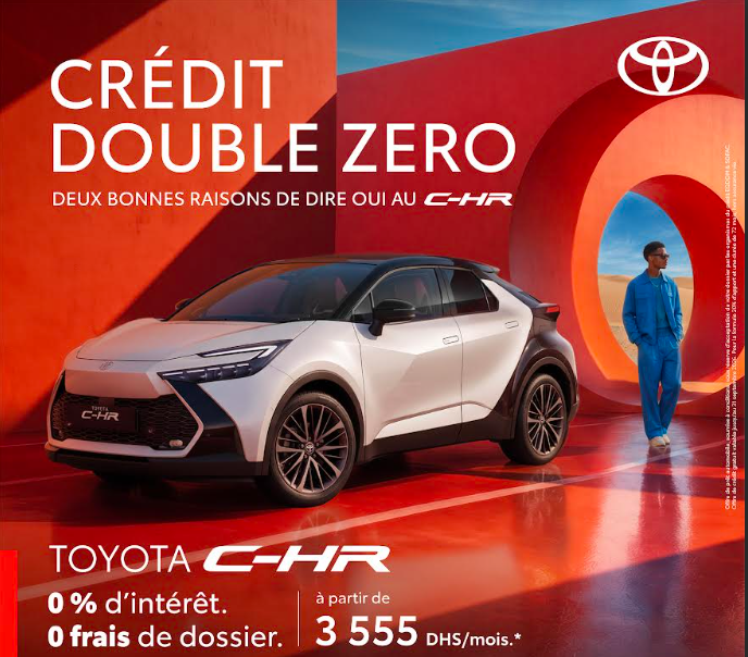 Toyota C-HR : un crédit à 0% lancé au Maroc en septembre