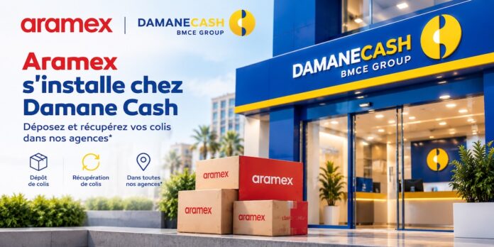 Les colis Aramex arrivent dans les agences Damane Cash